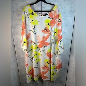 Lane Bryant Womens Shift Dress postal Floral Modern Feminine plus size 